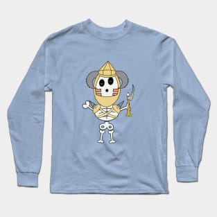 Cute skeletons doodle style Long Sleeve T-Shirt